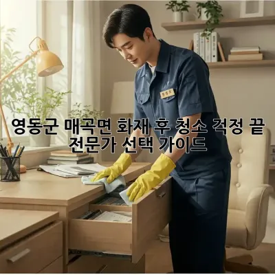 🔥영동군 매곡면 화재 후 청소, 걱정 끝! 전문가 선택 가이드🔥