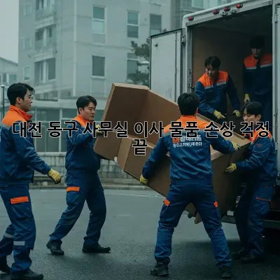 대전 동구 사무실 이사, 물품 손상 걱정 끝!