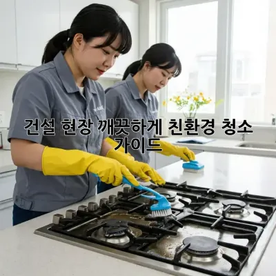 건설 현장, 깨끗하게! 친환경 청소 가이드