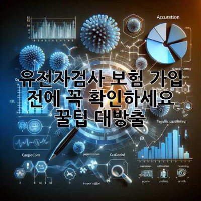유전자검사🧬, 보험 가입 전에 꼭 확인하세요! 꿀팁 대방출🍯