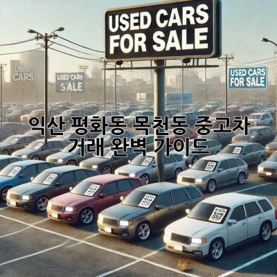 익산 평화동, 목천동 중고차 거래 완벽 가이드!