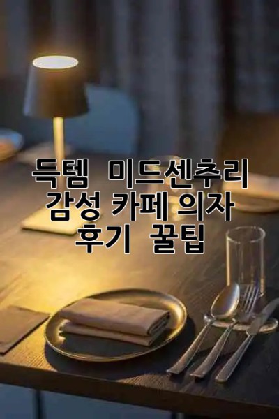 득템! ✨ 미드센추리 감성 카페 의자 후기 & 꿀팁 🍯